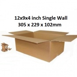 Cardboard boxes 12x9x4 inch A4 single wall